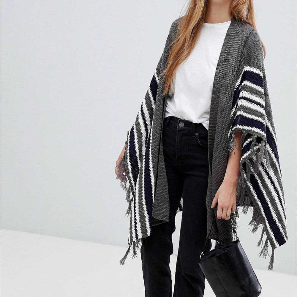 Striped cape